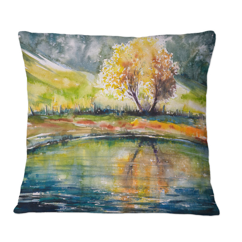 Coussin Autumn Tree, 16 po x 16 po
