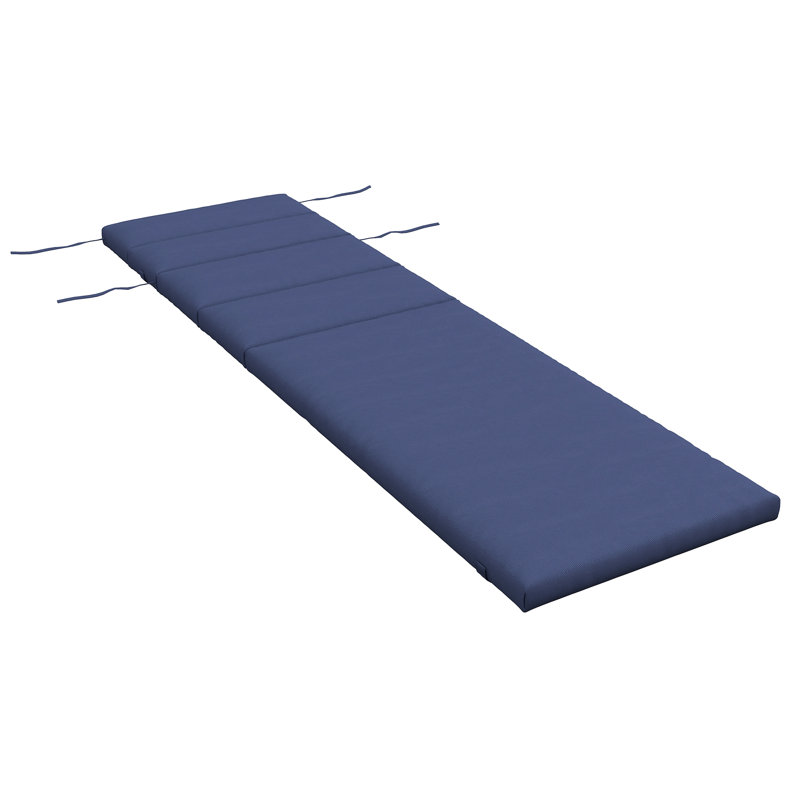 Ebern Designs - Coussin de siège / dossier d'extérieur, Bleu très foncé, 1