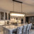 Dimmable Tiered Rectangle Chandelier With Crystal Accents-716270746-792016061