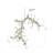 Eclectic 10 Light Crystal Branch Chandelier