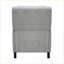 Fauteuils inclinables pour le salon, fauteuil inclinable moderne avec garniture cloutée, tissu texturé gris ardoise | Cadre en bois massif-1531688037