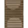 Veliz Machine Made Brown Tan Stripe Polypropylene Indoor Area Rug