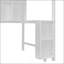 Lit simple superposé au dessus d'un lit double avec bureau