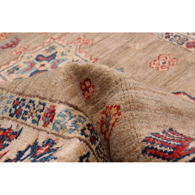 Tapis de couloir nouvel âge en laine taupe 2 pi 9 po x 8 pi 1 po Zahrya