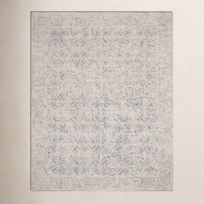 Joseph Navy Blue Hand-Tufted Wool Rug