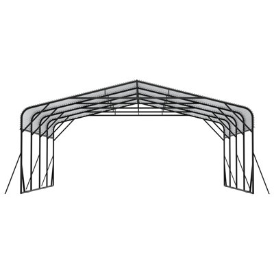 20 X Ft Spacious Carport With Galvanized Steel, All - Weather Protection For Vehicles, Boats And Equipment, Secure, Reinforced Quick Assembly Design Heavy Duty Steel Vehicles Boats, Shelter,