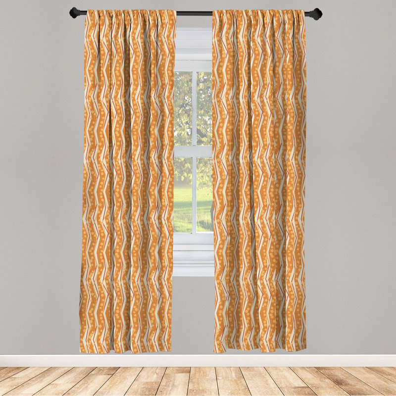 Semi-Sheer Rod Pocket Curtain Panels, 28" x 63"