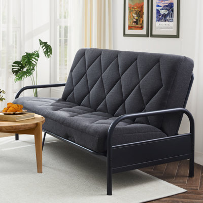 6" Thick Full Size Pillow Top Futon Mattress(Frame Not Included), Gel Memory Foam, Removable Cover(71X52X6") by Alwyn Home