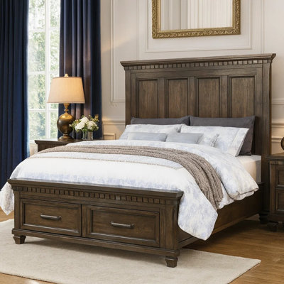 Kramlich Solid Wood Platform Storage Bed