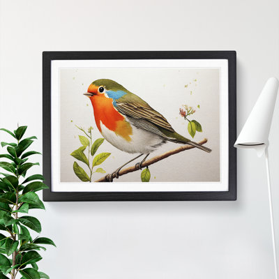 Exceptional Robin Bird - Single Picture Frame Print