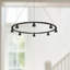 8 - Light Statement Wagon Wheel LED Chandelier-64113361