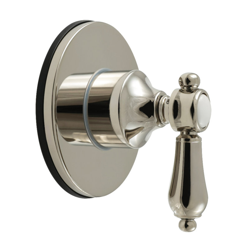 Kingston Brass Heirloom Single-Handle Six-Way Diverter Valve With Round Trim Kit, Polished Nickel