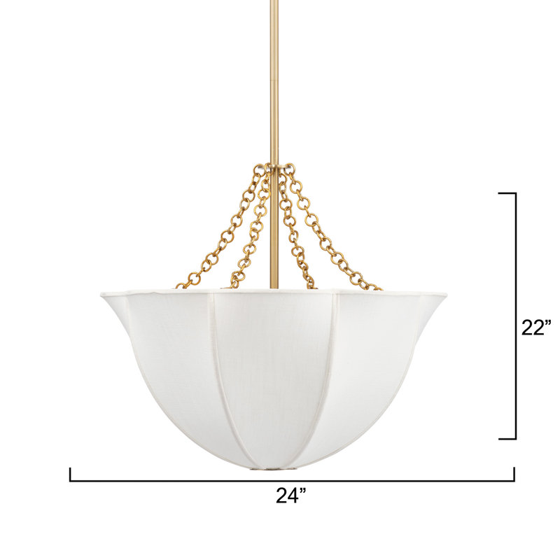Aire Chandelier, Off-White
