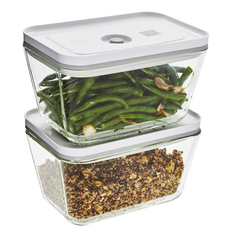 Fresh & Save Glass Airtight Meal Prep 2 Container Food Storage Set