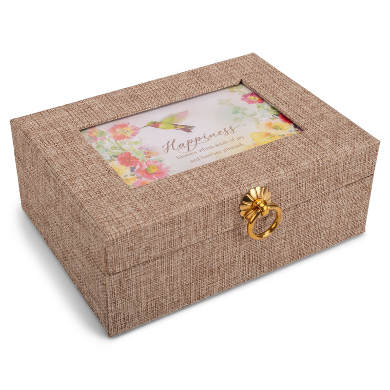 Ensemble de papeterie en lin beige Encourage