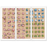 Aerial View Of Sunshades Standing In The Sand Giclee Print by Getty Images