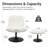 Upholstered Swivel Accent Chair With Ottoman-499478384