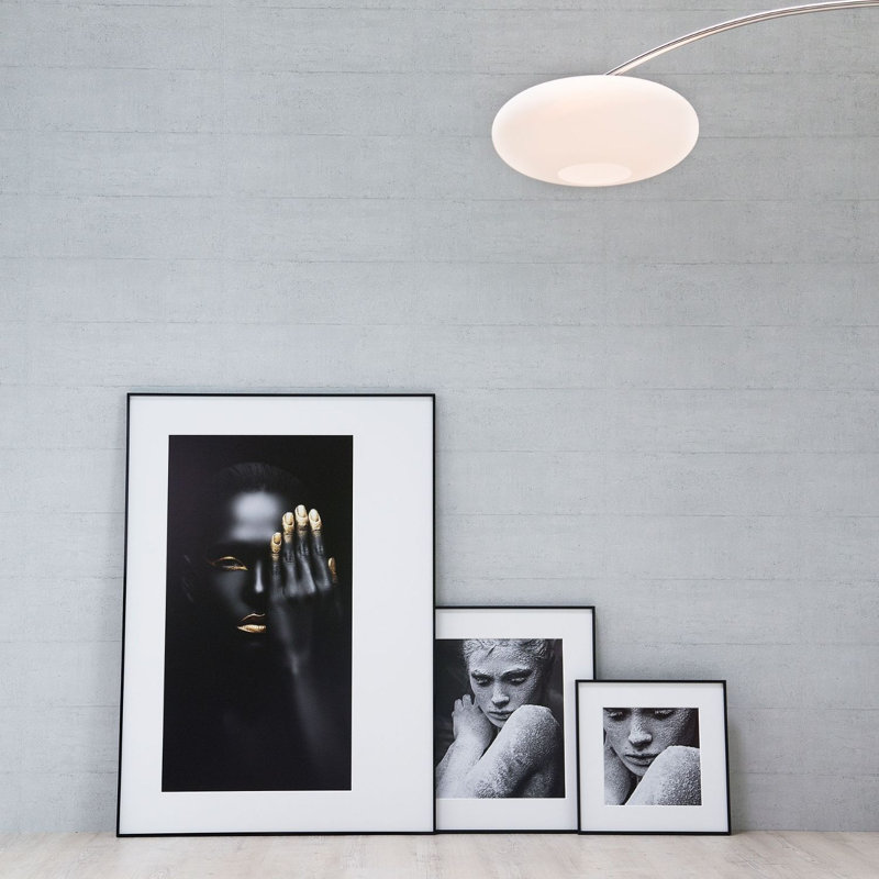 nielsen Alpha Aluminium Picture Frame, Jet Polished Black, 40cm W x 50cm H
