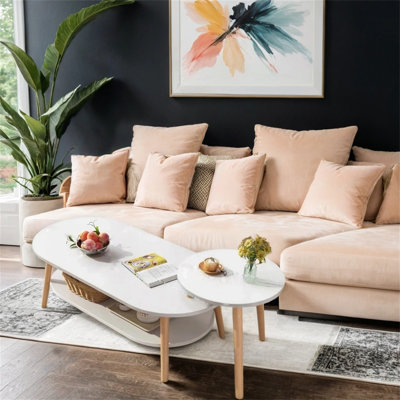 Solid Wood Coffee Table - Sleek Minimalist Design With Ample Storage For Living Room & Bedroom