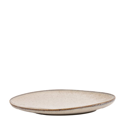 Speckle Glaze Side Plate Oatmeal (4Pk)