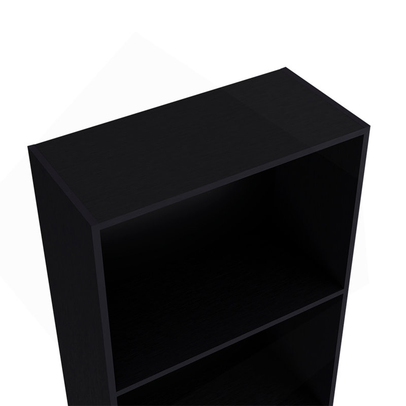 Bibliothèque, bureau, noir, Noir