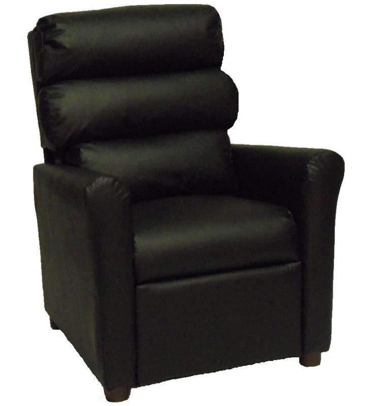 Chaise pour enfant Coonrod, Vinyle noir