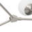 Haas 6 - Light Glass and Steel Dimmable Sputnik Modern Linear Chandelier-1180420554