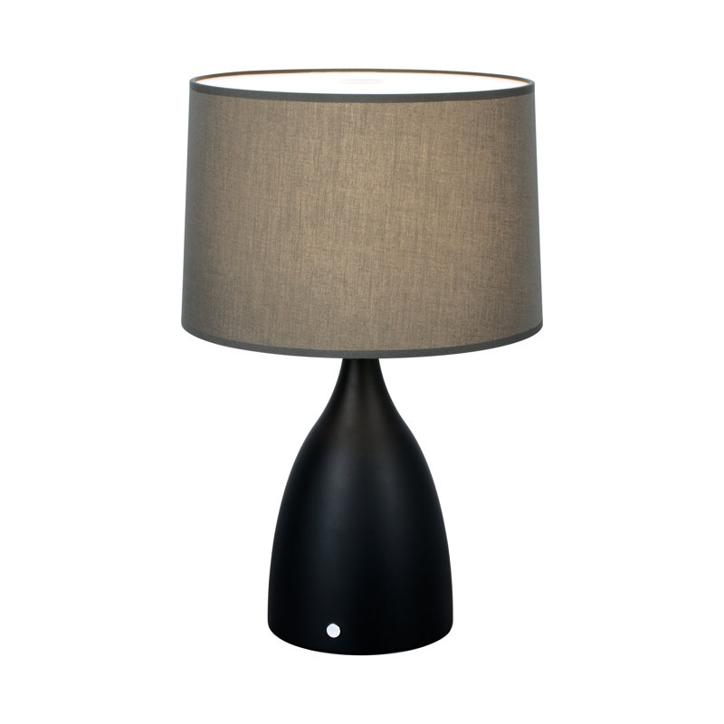 Lampe de table, Noir, Brun, H 27,71 po x l 17,71 po x P 17,71 po