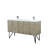 Lancy 60 in W x 20 in D Double Bath Vanity Top and Faucet Set-113278233