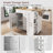 Kitchen Island With Drop Leaf, Kitchen Storage Cart With 3 Tier Pull Out Cabinet Organizer, Internal Storage Rack, Rolling Kitchen Cart On Wheels With Towel Rack, 2 Drawers, For Kitchen, White-245380819