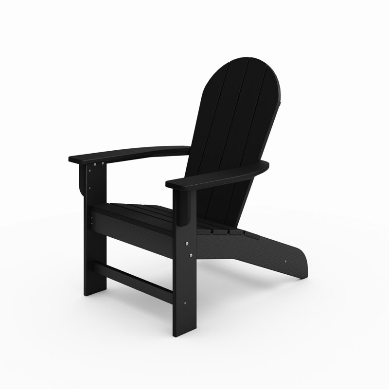 Chaise fabriquée en bois d'œuvre - siège d'extérieur confortable en bois noir, pour une utilisation en patio. Poids de 38,17 lb