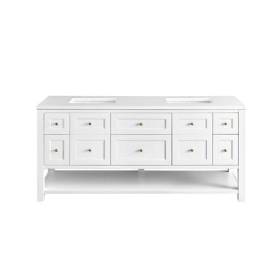 Breckenridge 72'' Double Bathroom Vanity with Top