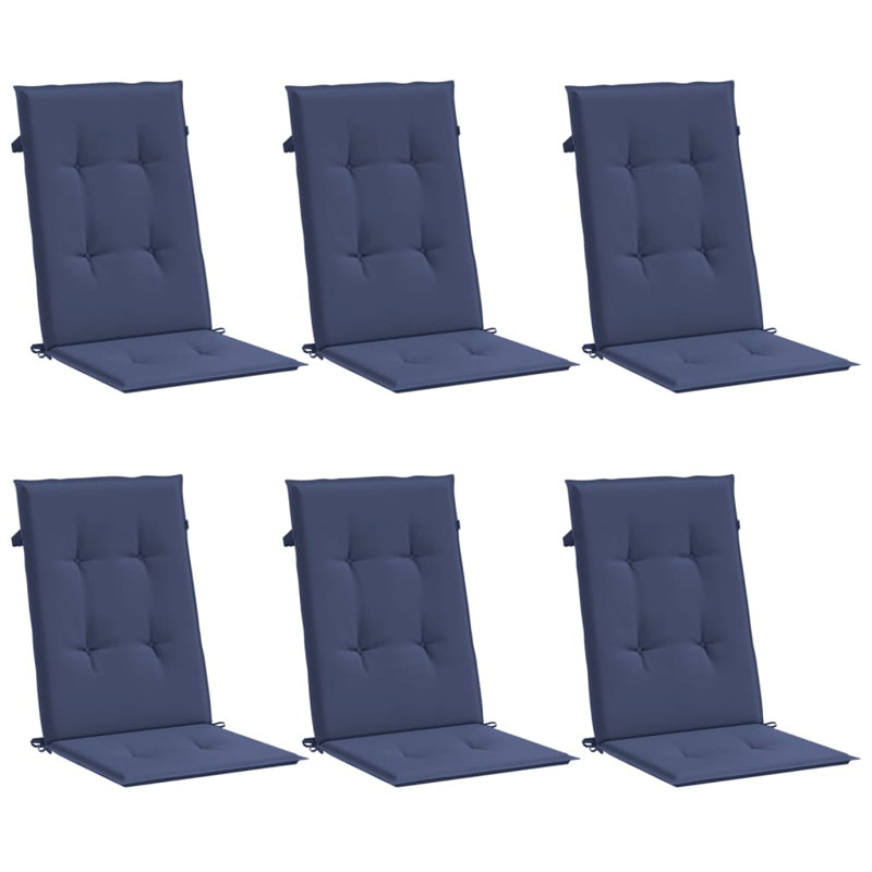 Outdoor Seat / Back Cushion, 1.18" H x 19.7" W x 47.2" L, Navy Blue, 6