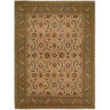 Wool Oriental Area Rug in Beige