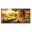  «Fall Sunrise In Countryside» par Rey Klimt, art mural en verre acrylique, 48 po x 24 po