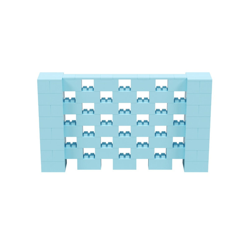 Ensemble mural 4 po de haut Everblock, Bleu clair, 84"