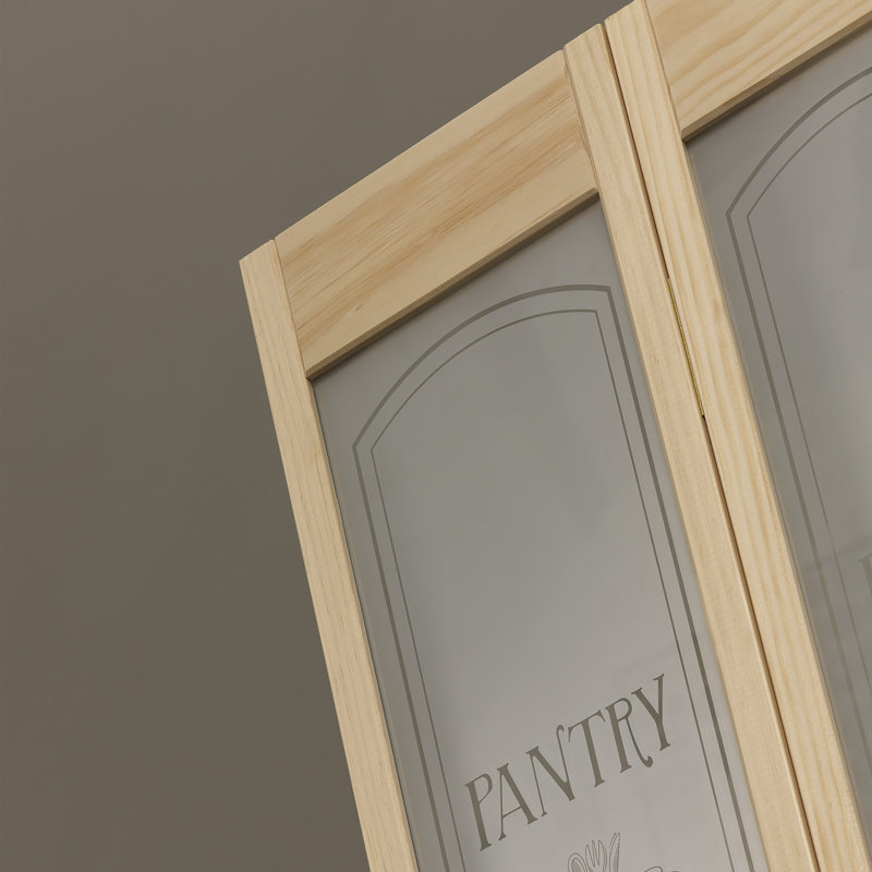 Porte de garde-manger pliante à deux battants en verre, 30 po x 78,63 po