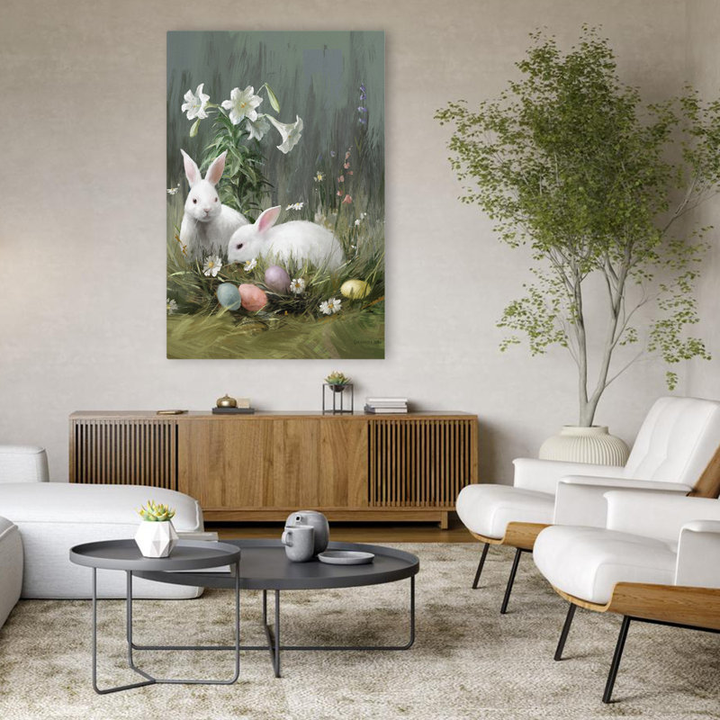 Bunnies and Bunny Seasons III Art, H 48 po x l 32 po