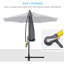 Parasol en porte-à-faux 117,6 po Dowd-378870970