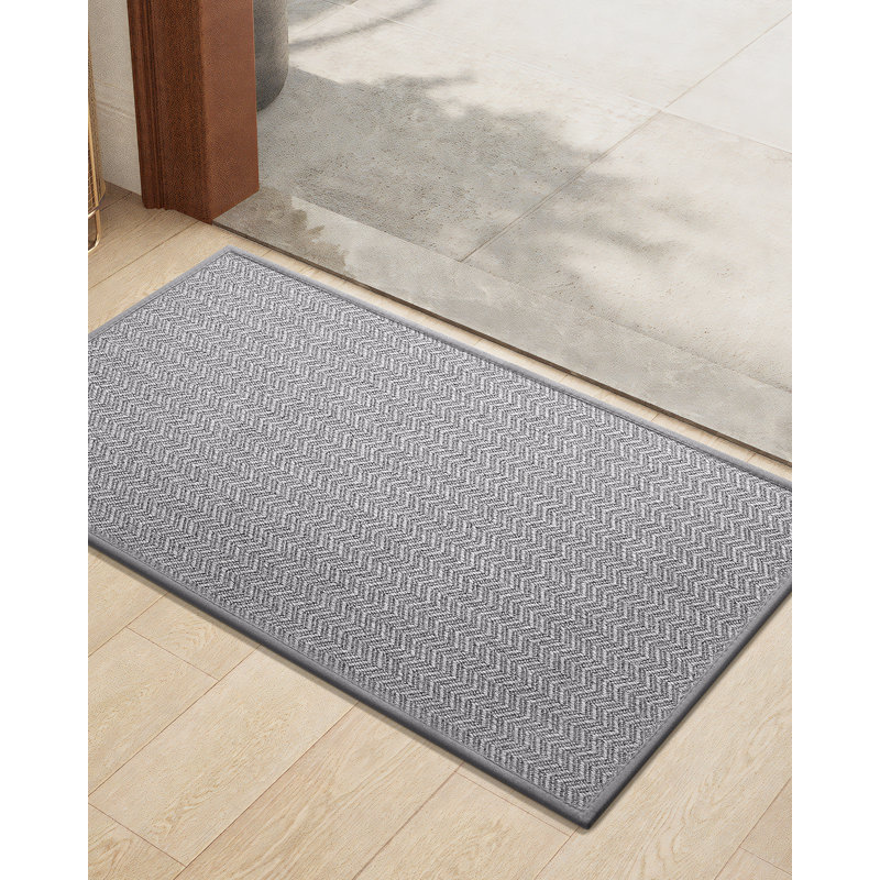 Paillasson Melio, L 17 po x L 29,5 po, Gris clair