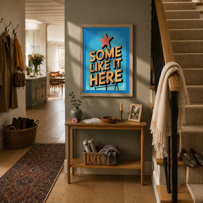 Some Like It Here Retro - Framed Print