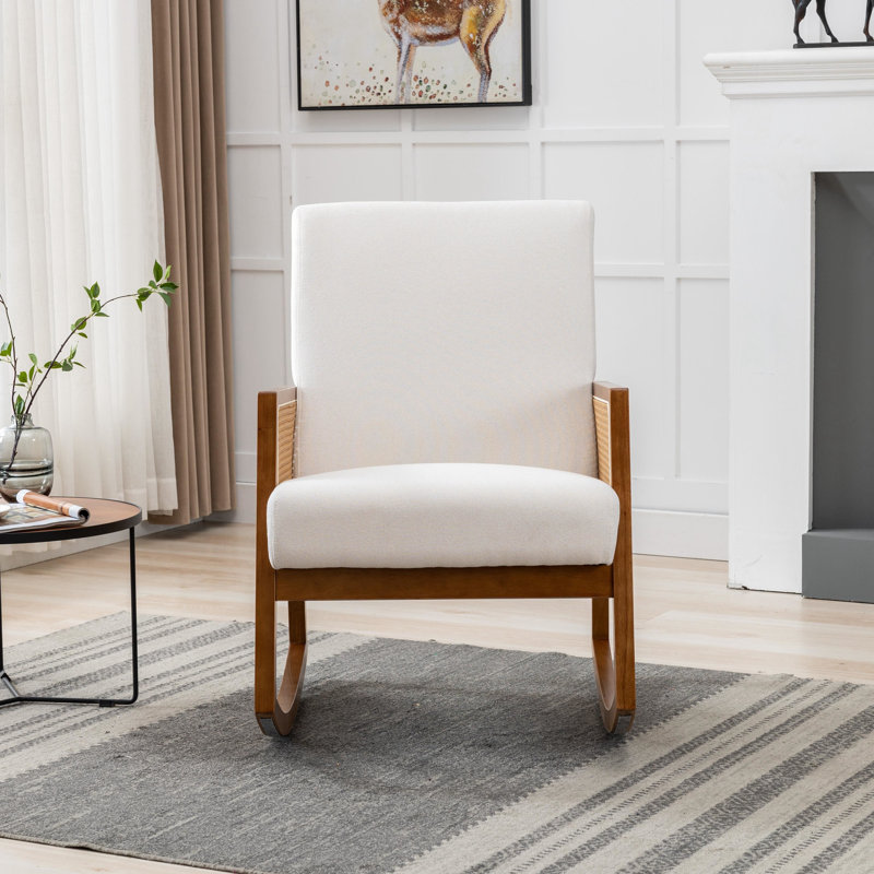Chaise berçante Janise, Beige