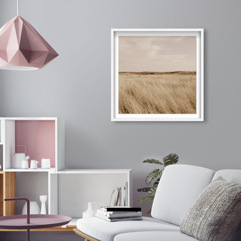 Golden Nature Print by Oliver Gal, 25.5" H x 25.5" W, White Shadowbox