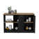 Juniper 59-inch Wide Kitchen Island with 2 Open Shelves and 2 Cabinets