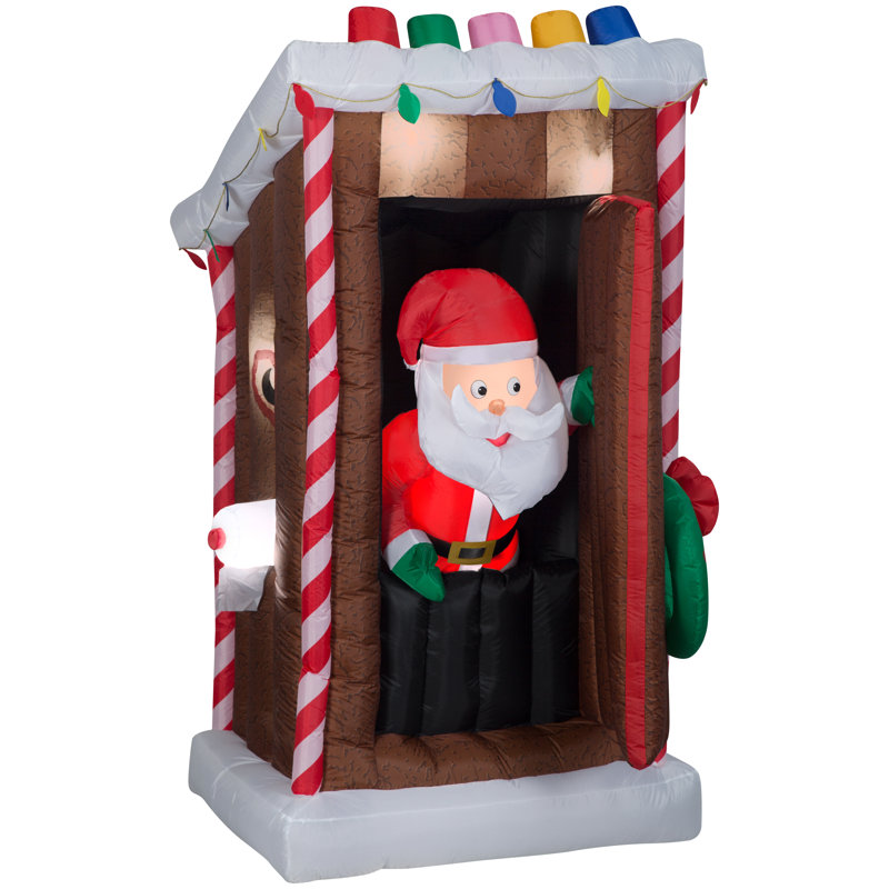 Dessin animé animé - Outhouse du Père Noël