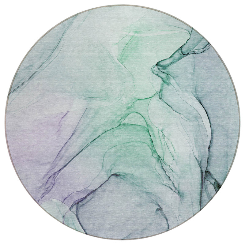 Tapis d'intérieur rond 8 po
