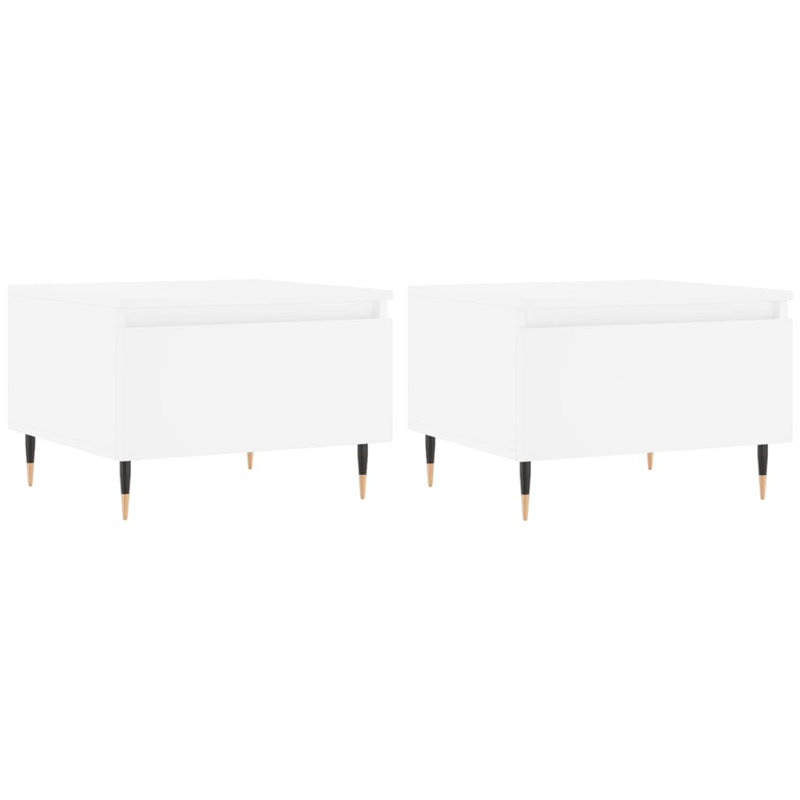Kordt Four Leg Coffee Table with Storage, White