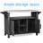 54" Multifunctional Mobile Kitchen Island Cart With Stainless Steel Top & Storage