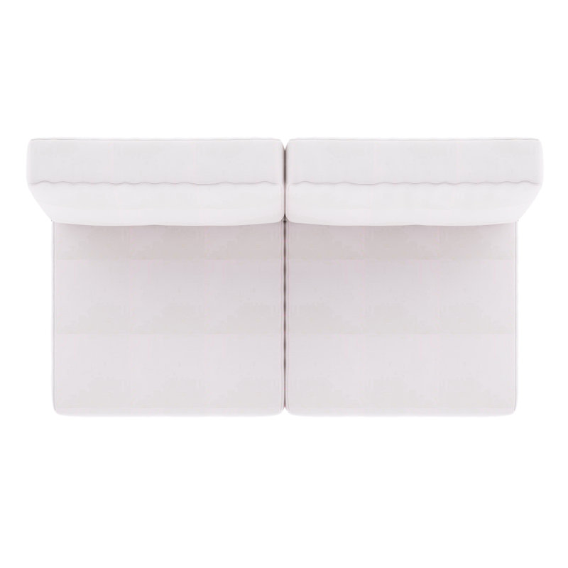 Sunbrella® Outdoor Loveseat Seat / Back Cushion, Sunbrella Play Snow