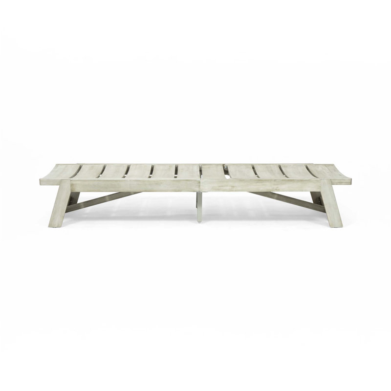 Outdoor Chaise Lounge, Gray, 1